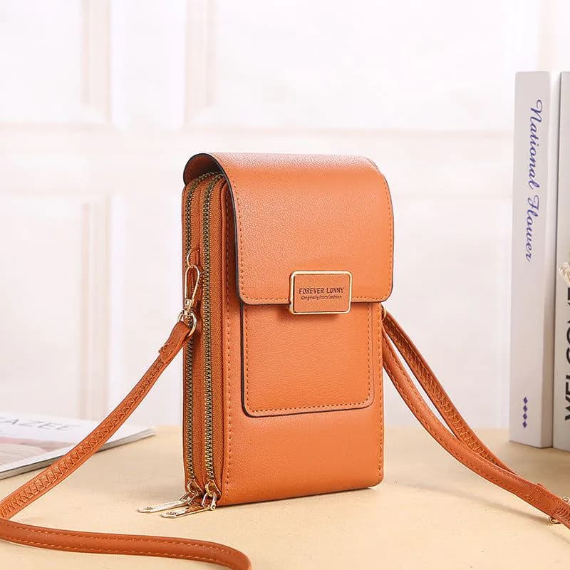 image-2022 new touch screen mobile phone bag female small oblique cute mobile phone small bag fashion wallet vertical section