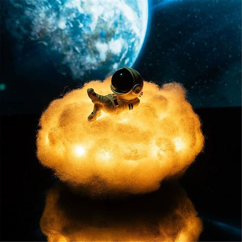 image-Cross-border exclusively for LED colorful cloud astronaut light as rainbow effect children’s night light creative gift astronaut decoration