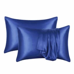 image-Summer Hot Selling Pure Color Satin Imitation Silk Pillowcase Digital Printing Embroidery Screen Printing Bedding Amazon