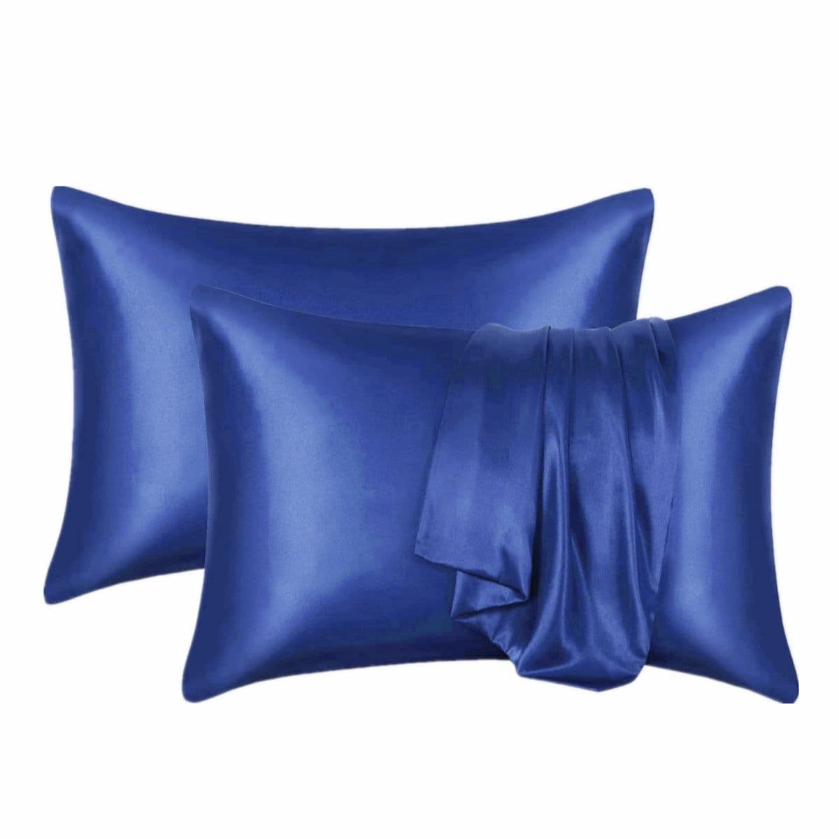 image-Summer Hot Selling Pure Color Satin Imitation Silk Pillowcase Digital Printing Embroidery Screen Printing Bedding Amazon