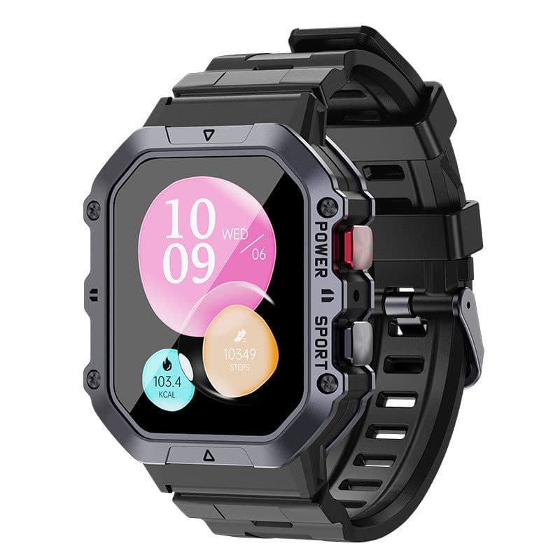 image-New W1 Smart Bracelet Watch - 1.65" Pedometer Heart Rate Monitor, Blood Oxygen, Waterproof, Pink