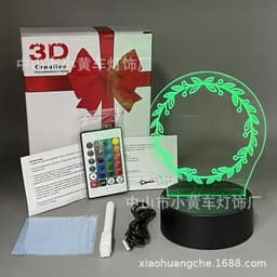 image-16-Color Remote USB 3D Night Light Erasable Graffiti Board Lamp 12*15