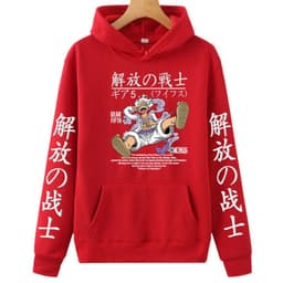 image-Cheers Anime Luffy Hoodie Sweatshirt - Yellow, 4XL, Long Sleeve, Spring/Autumn