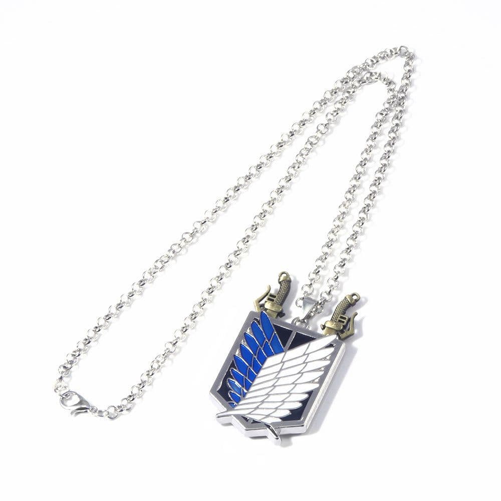 image-Wings of Freedom Attack on Titan Survey Corps Keychain Pendant Necklace
