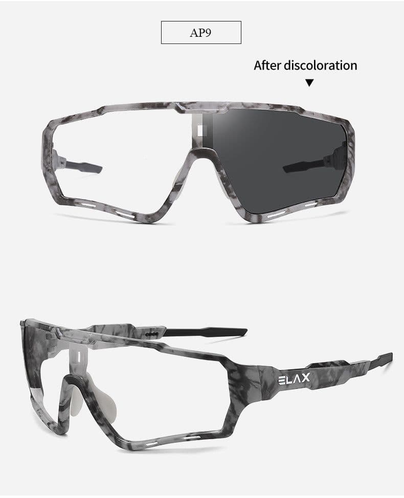 image-ELAX Cycling Glasses Color-Changing Windproof AP
