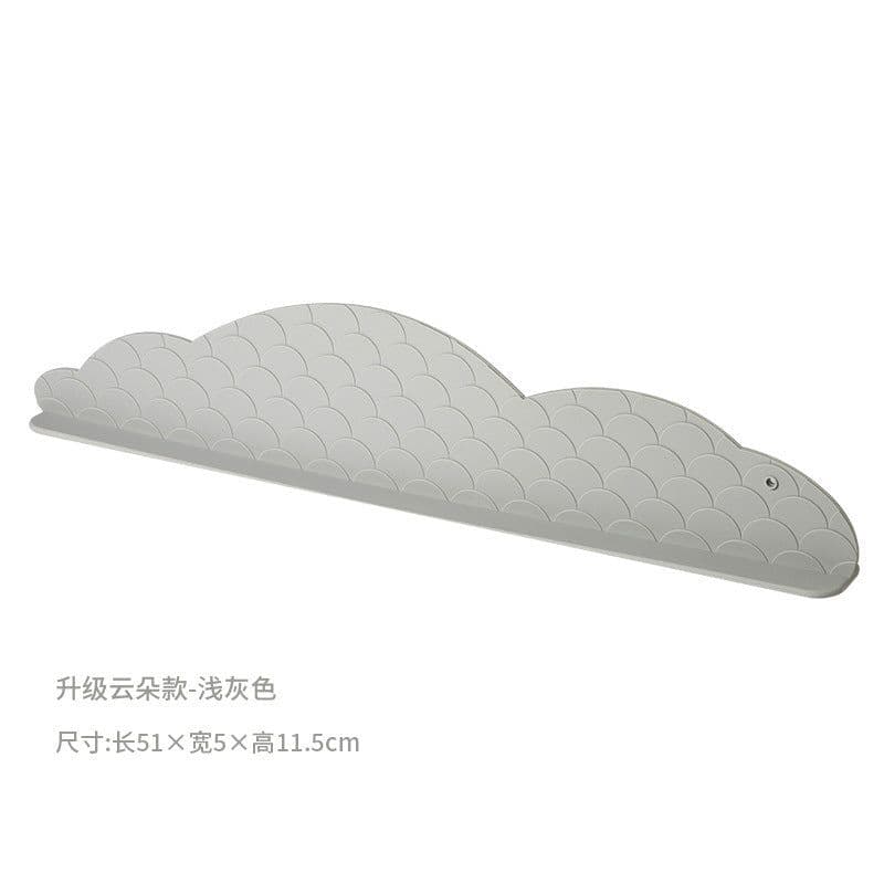 image-Kitchen Sink Splash Guard Silicone Suction Cup Baffle