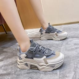 image-Women's Sports Casual Shoes - Grey Color Matching