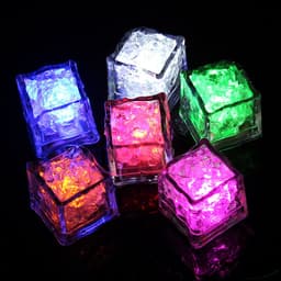 image-Autonomy LED Ice Cube Bar KTV Toy - Colorful Water-Activated Flash Lamp