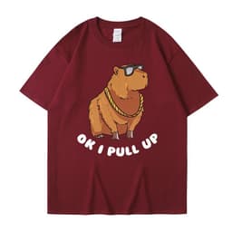 image-Cross-border independent station new summer cartoon cute Harajuku style printed cotton short-sleeved men's and women's T-shirt tops