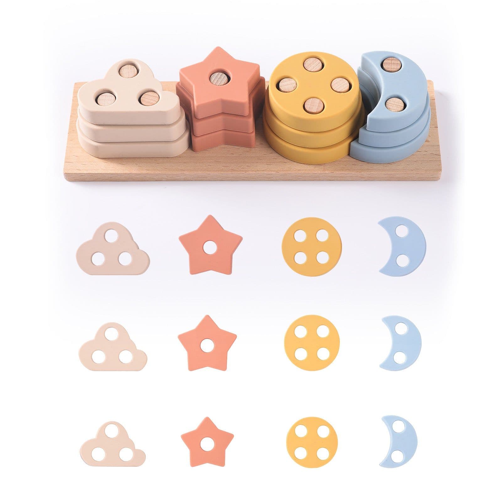 image-Baby Wooden Educational Toys - Color Matching