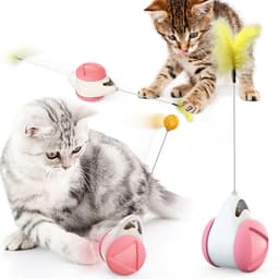 image-Wholesale Pet Supplies Manufacturers New Puppy Toys To Amuse Cats Slow Food Leakage Device Windmill Turntable