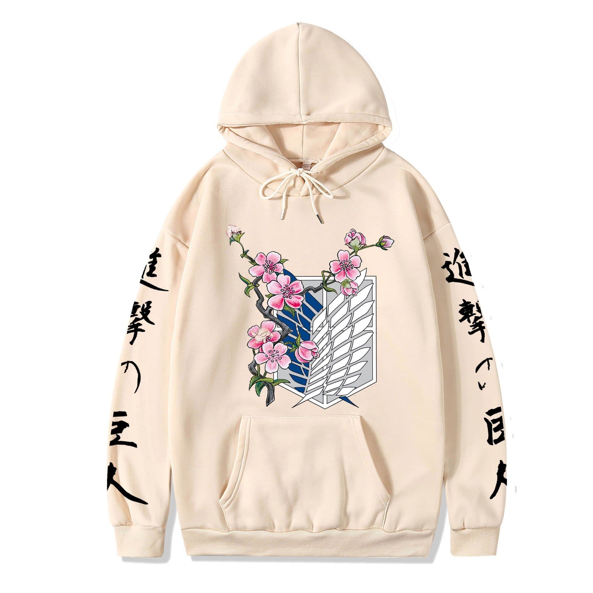 image-2021 couples wear autumn and winter new popular anime attack giant series illustration loose casual hooded sweater women