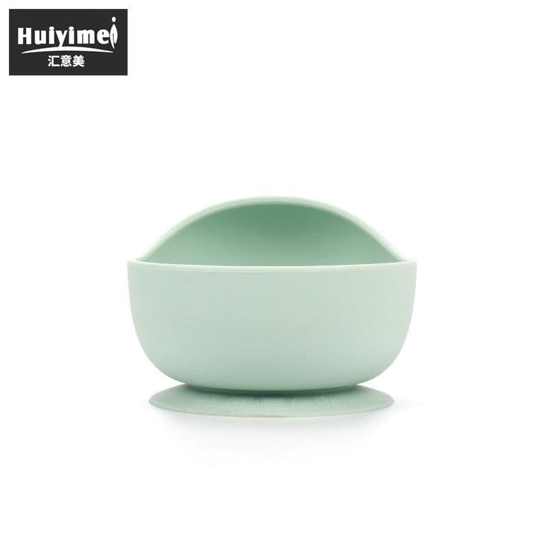 image-Leida Silicone Baby Bowl Set - Purple Anti-Fall Spoon Included