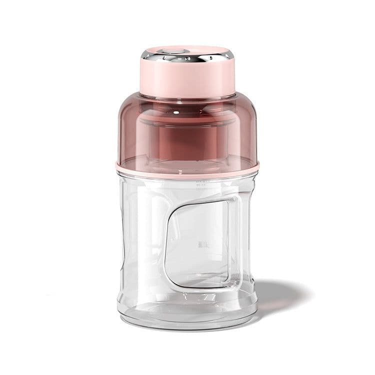 image-Portable Electric Mini Juicer 330ml 6-Blade USB Rechargeable