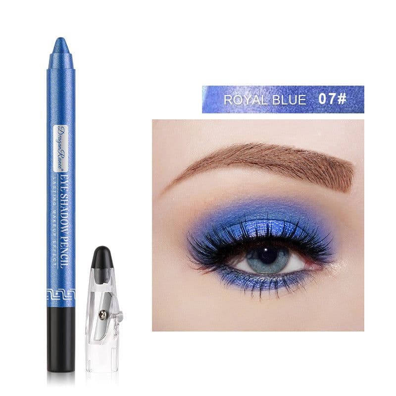 image-Cross-border eyeshadow pen, eyeliner, eyeshadow stick, eyeshadow silkworm pen, pearlescent eyeshadow pen with pencil sharpener, foaming pen