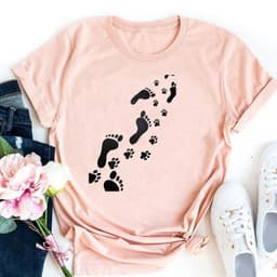image-Cute Cat Print T-Shirt - Milk Silk 5XL Short Sleeve
