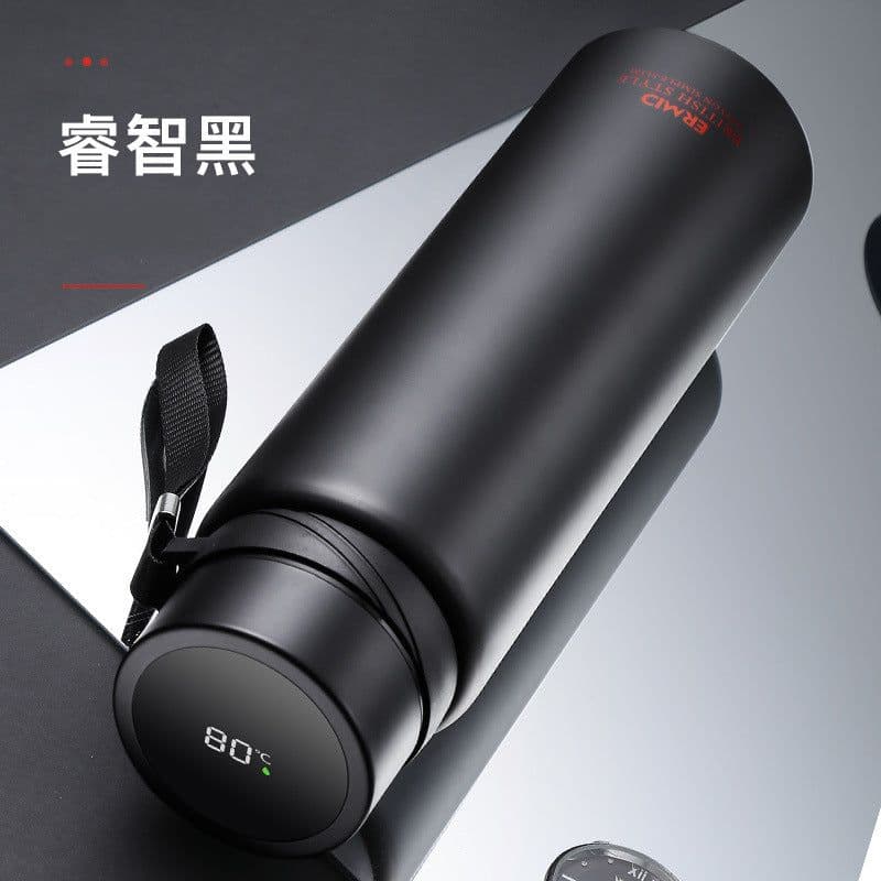 image-Smart Stainless Steel Thermos - Temperature Display 304