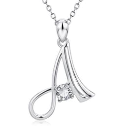 image-Baoshina Alphabet Diamond Pendant Necklace 26 Letters Jewelry Crossborder Supply