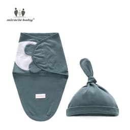 image-Miracle Baby Swaddle Wrap - Large 75*60cm Pure Cotton Newborn