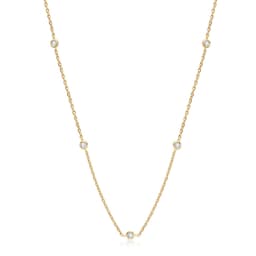 image-AINUOSHI Moissanite Necklace, 925 Silver, 0.3ct, European Style, 21-50cm