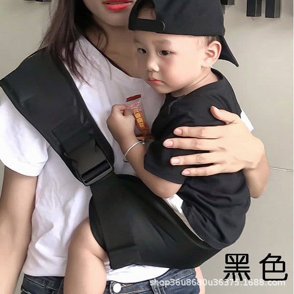 image-Baby Carrier Sling - Black Oxford Cloth