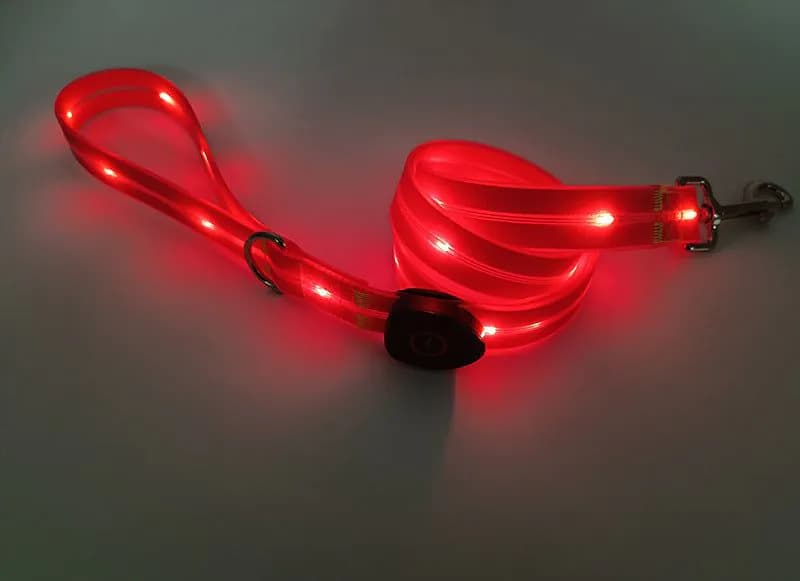 image-LED Pet Collar USB Charging - Nylon Black