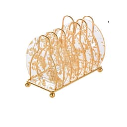 image-Luxury Gold Foil Acrylic Coaster Set - Heat Resistant Nordic Pad