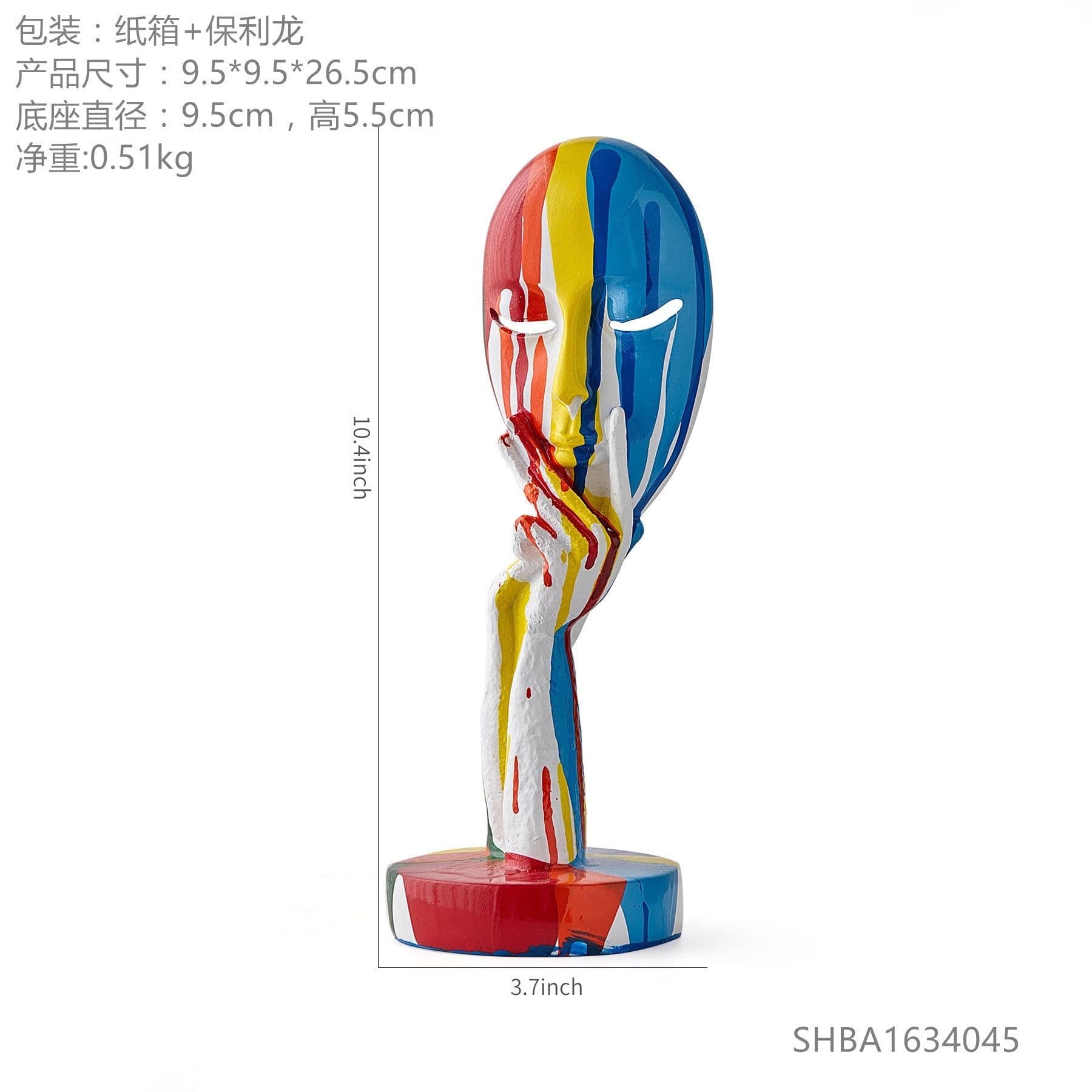 image-Creative abstract figure decoration home living room TV cabinet decoration office art yoga decoration oil painting woman