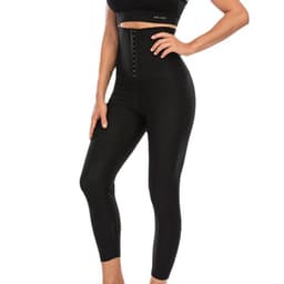 image-High Waist Sports Fitness Pants - Women Silver 4XL/5XL