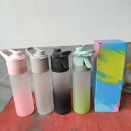 image-Orange Source Water Bottle 650ml - Gray Sports Cup