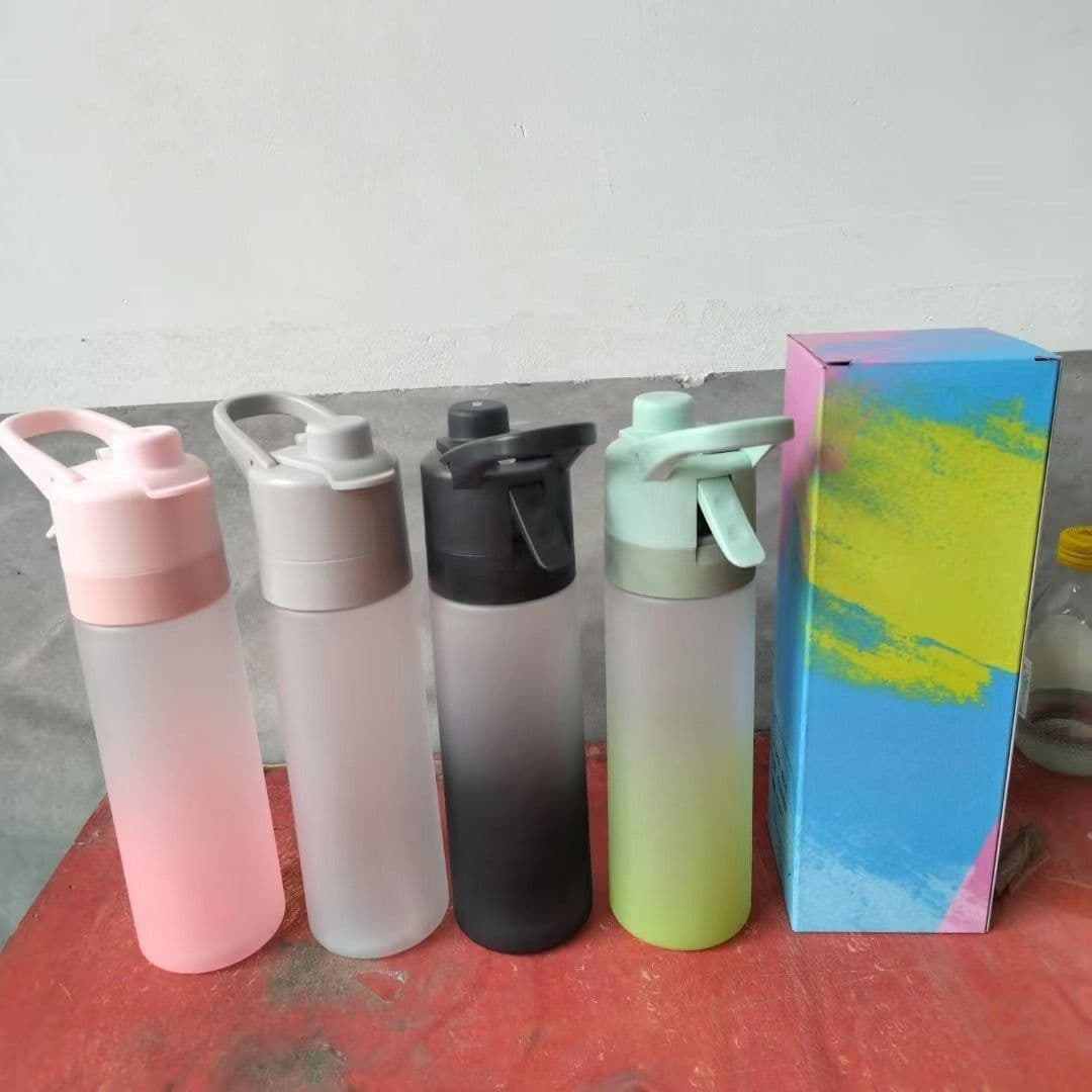 image-Orange Source Water Bottle 650ml - Gray Sports Cup