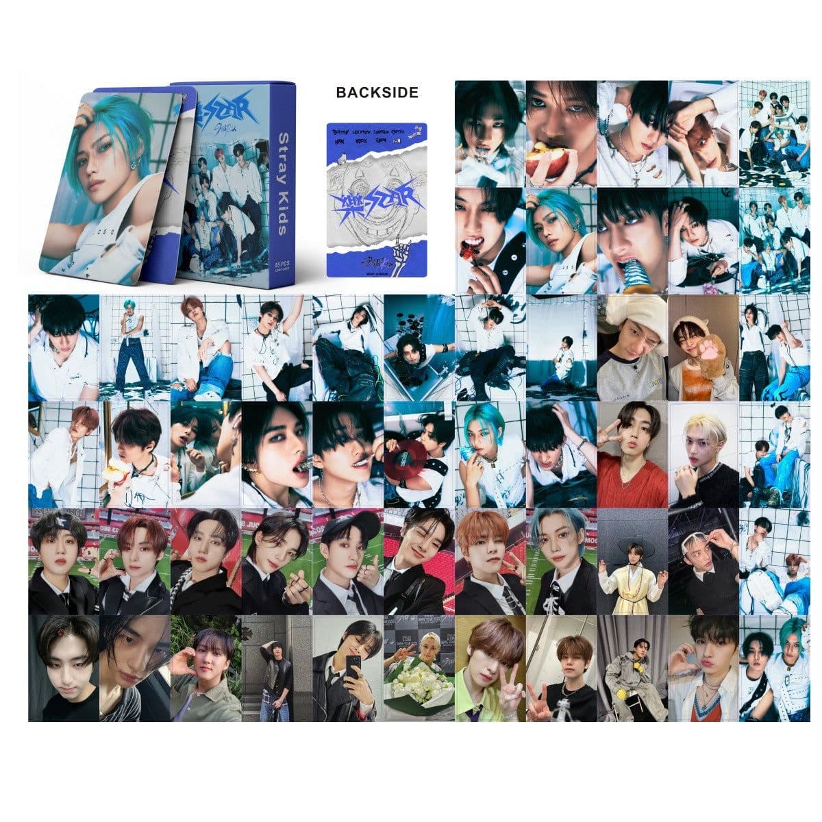 image-SK Stray Kids Album Cards - Bang Chan, Lee Know, Hyunjin