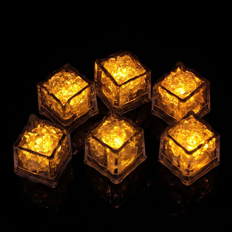 image-Autonomy LED Ice Cube Bar KTV Toy - Colorful Water-Activated Flash Lamp