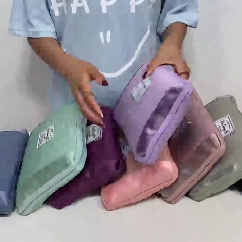 image-Yoga Gym Bag - Purple Oxford Cloth 36-55L Wet/Dry