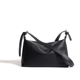 image-Self-operated Large Capacity Crossbody Bag - Dark Brown PU 2023