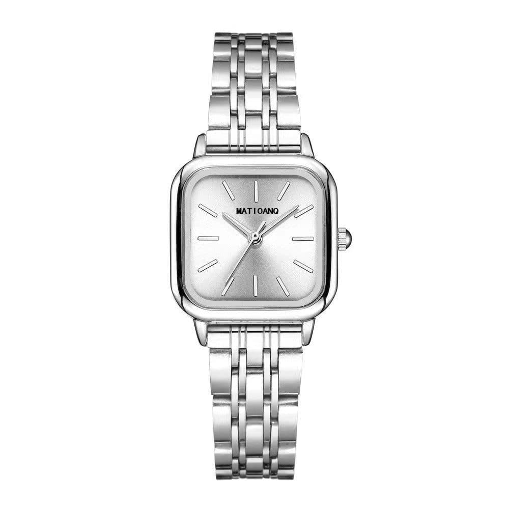 image-Women's Fashion Watch - Versatile Steel Belt Quartz Simple Design