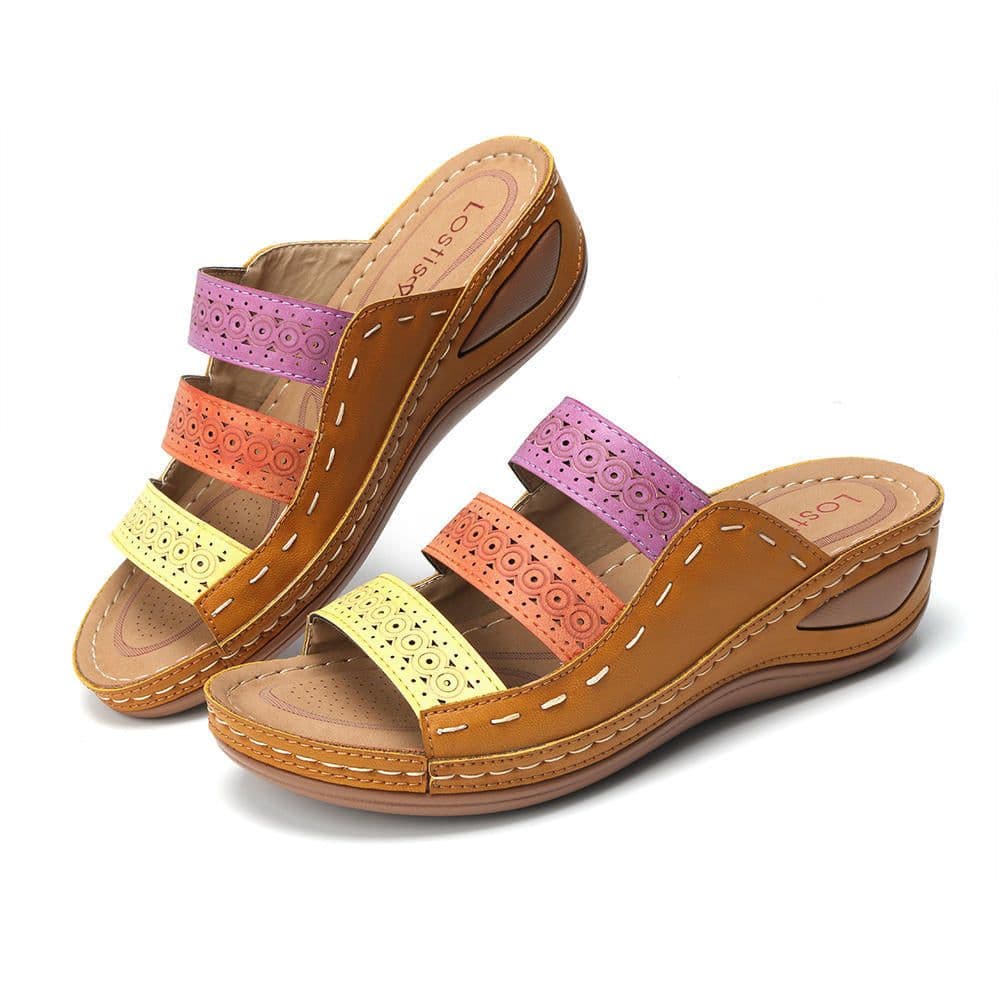 image-Casual Sandals Size 43 - White Hollow Open Toe