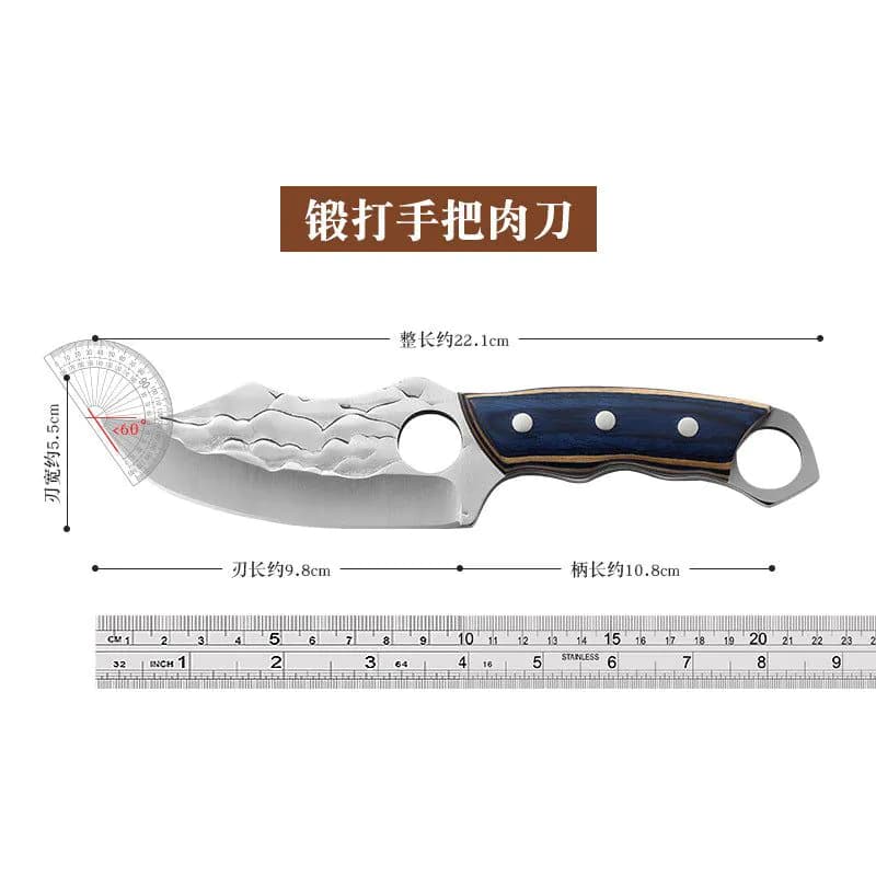 image-Outdoor Knife - Tactical Camping Survival Forged Steel
