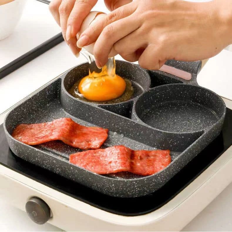 image-Maifan Stone Non-stick Four-Hole Omelette Pan - Korean Style