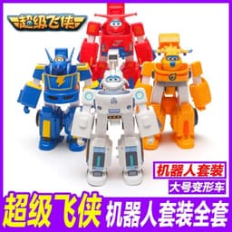 image-Super Wings Ledi Transformation Robot Toy Set