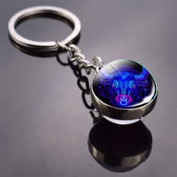 image-Constellation Keychain - Double-sided Glass Ball