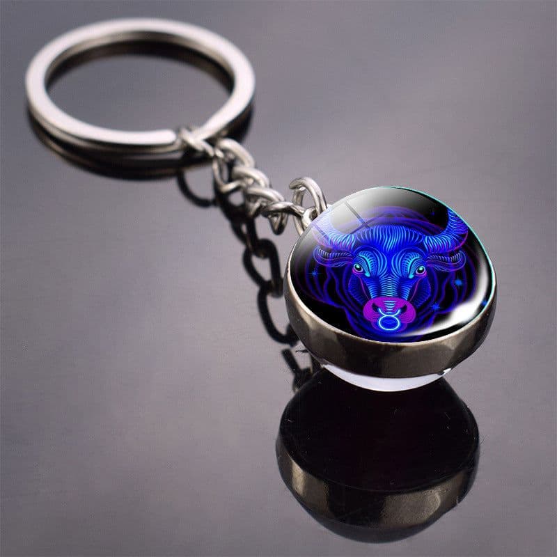 image-Constellation Keychain - Double-sided Glass Ball