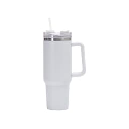 image-Qihao 40oz Stainless Steel Vacuum Insulated Car Cup - Dark Blue, 30oz Capacity