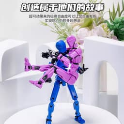 image-3rd Gen Lucky Articulated Toy Soldier, 13 Movable Parts, DIY 3D Printing, Ages 3-6