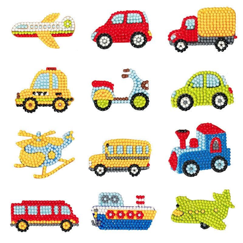 image-Douyin Rabbit Year Puzzle Sticker - DIY Crystal Diamond Fridge Decal - Cartoon Style
