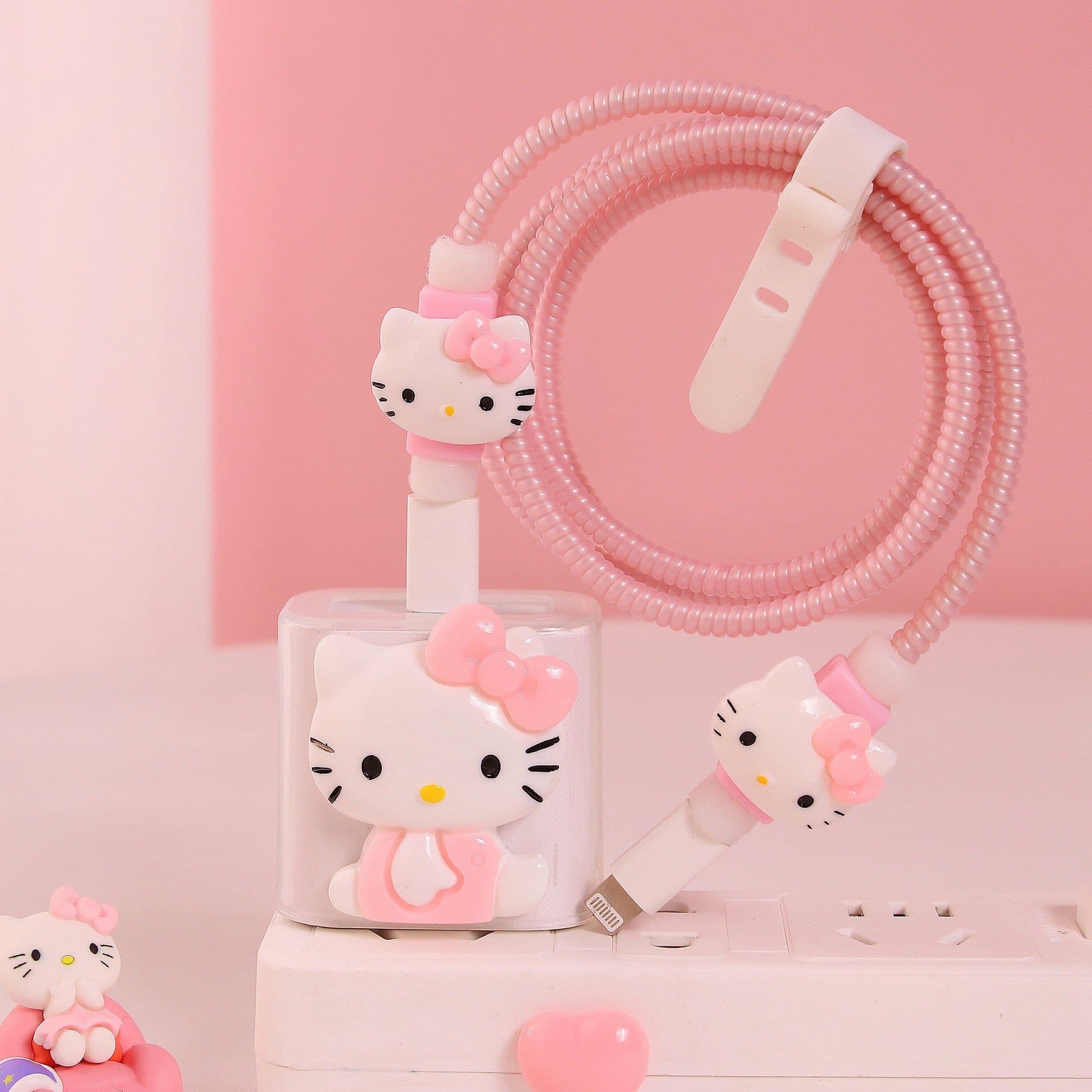 image-Girl's heart is suitable for Apple data cable protective cover ~ 20w mobile phone 11 charger head iphone13 shell ipad12