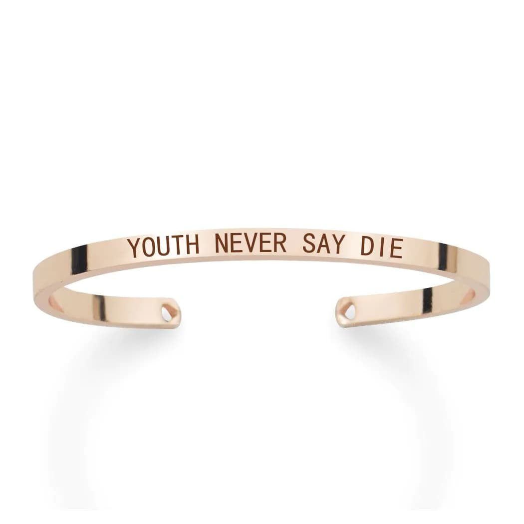 image-Hakuna Matata Engraved Bracelet Rose Gold