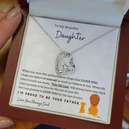 image-YYDDSSD Heart Necklace Silver - Daughter Gift