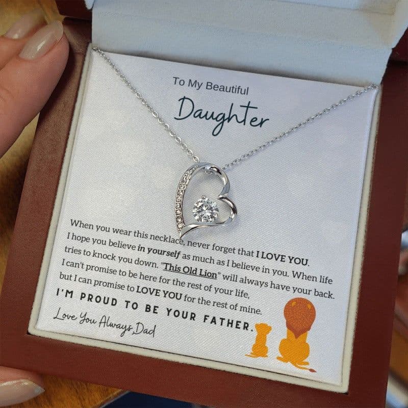 image-YYDDSSD Heart Necklace Silver - Daughter Gift