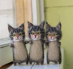 image-Kitten Wool Felt DIY Material Pack - Orange